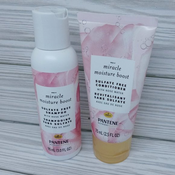 Pantene Miracle Moisture Boost Shampoo 3.0 oz & Conditioner 2.5 oz - Picture 1 of 2